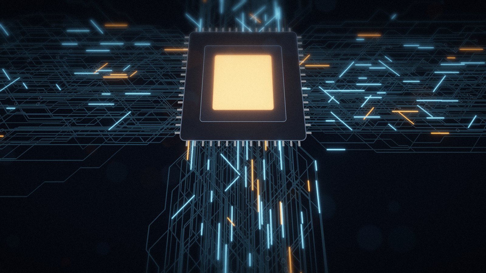 Bright chip core with orange and blue circuit traces, symbolizing appliance hardening after the BeyondTrust zero-day