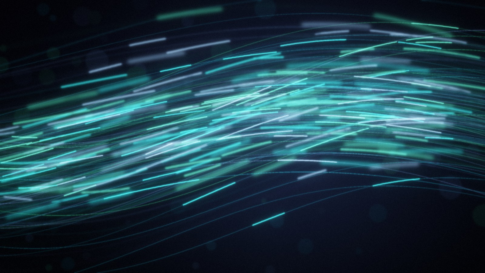 Cyan and green data streams flowing across a dark background, symbolizing log review after the Cisco SD-WAN zero-day