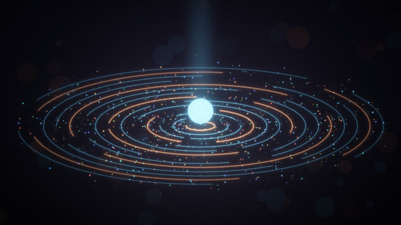 Concentric rings of light around a bright core, symbolizing backup recovery after the ConnectWise Cloud Backup suspension