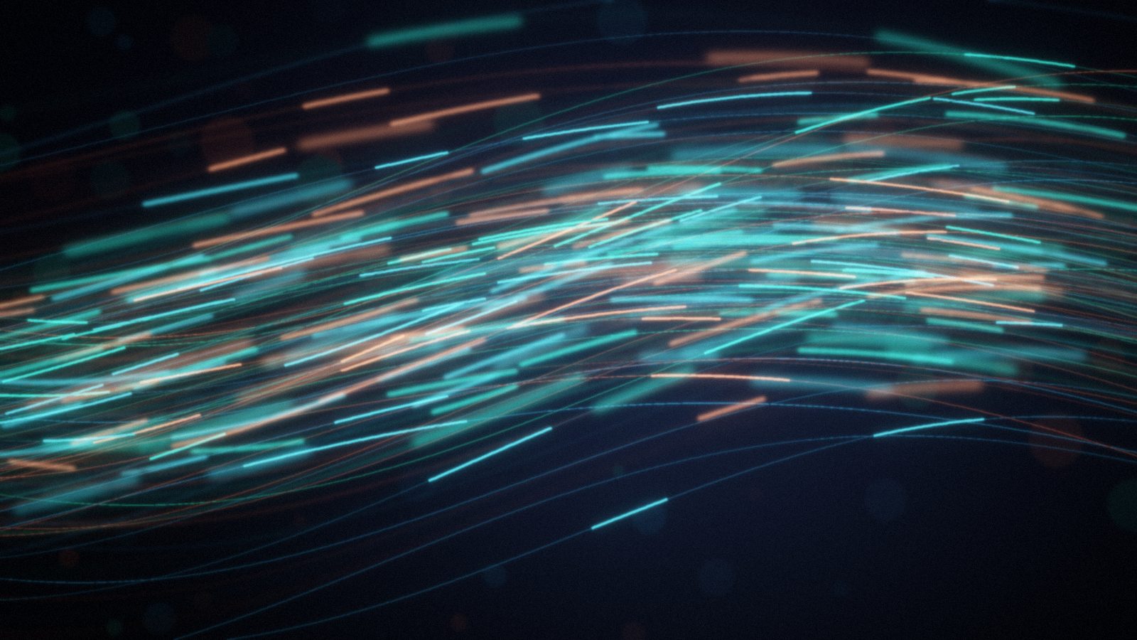 Cyan and green data streams flowing across a dark background, symbolizing log review after the SonicWall SMA1000 vulnerability
